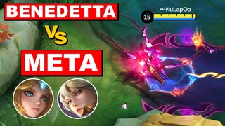 BENEDETTA " THE QUEEN " vs THE " META " | 2023 BENEDETTA BEST BUILD | MLBB