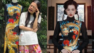 180,000 intangible cultural heritage pure gold dragon pattern cheongsam, who dares to wear it......