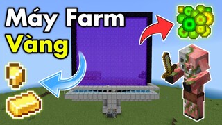 Hướng Dẫn Cách Làm Máy Farm Vàng Và Kinh Nghiệm Trong Minecraft PE 1.19 | Gold & XP Farm MC Bedrock