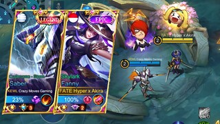 AKIRA FANNY + TOP GLOBAL SUPREME PHILIPPINES SABER = ?? || MLBB