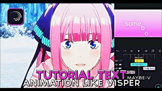 Tutorial Text Animation Like V1sper ( Ae inspired ) Alight Motion | Alight Motion Tutorial