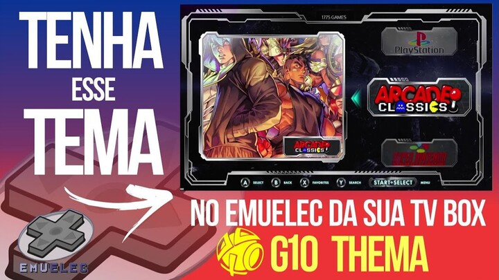 CORRE..! tenha o TEMA OFICIAL do ️GAME STICK 4k, em sua TV BOX EMUELEC - THEMA G