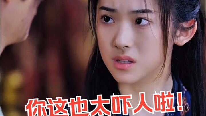 The girl saw the big treasure in the boy's hand and knew that she had married the right person this 
