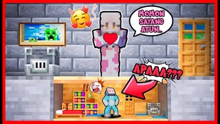 ATUN BANGUN KAMAR KECIL RAHASIA DIBAWAH RANJANG MOMON !! Feat @sapipurba Minecraft