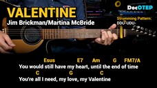 Valentine - Jim Brickman and Martina McBride (1997) Easy Guitar Chords Tutorial Lyrics Part 1 SHORTS