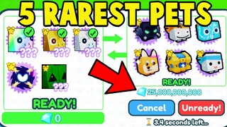 Trading the 5 RAREST PETS for 25 BILLION GEMS in Pet Simulator X!