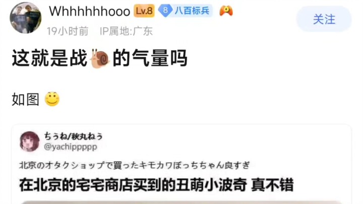 这就是战蜗牛的气量吗？再北京的宅宅商店买到的丑萌小波奇 真不错