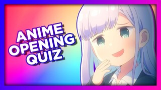 ANIME OPENING QUIZ - 50 Openings [VERY EASY - VERY HARD]
