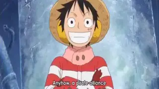 Law, the whole Luffy team  made a joke