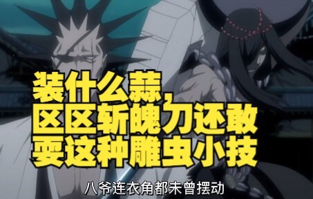 装什么蒜，区区斩魄刀还敢耍这种雕虫小技