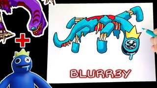 Hướng dẫn vẽ dạng kết hợp BLUE với MURR3Y trong AMONG US | Peter Roblox Drawing