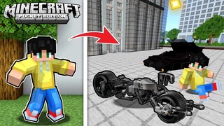 BIG BIKE ni BATMAN at KOTSE sa UWU CITY sa Minecraft PE