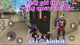 [garena free fire] #120 tets gói đồ thỏ ac vòng quay chế tác @soái lang thang vlogs