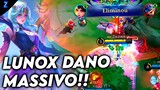 O DANO ABSULUTO DA LUNOX - LUNOX GAMEPLAY | Mobile Legends