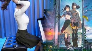 【Makoto Shinkai's masterpiece terbaru】Ru's Piano oleh Suzu Meto "Suzume Suzume / RADWIMPS feat. Jumi