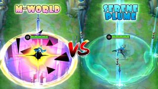 Ling M-World Skin VS Serene Plume Collector Skin | MLBB Comparison