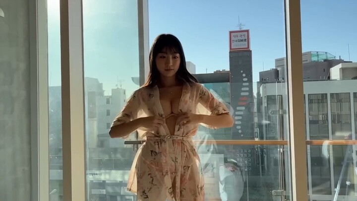 Beauty Models Try on Clothes