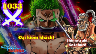 [Phân tích OP 1033]. Tuyệt tác của Shimotsuki Kozaburo! Zoro buff bá khí vào kiếm!