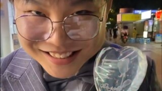 Little genius at arranging merchandise—oh, what a terrible sense of ritual!