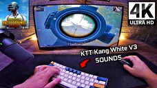 KTT Kang White V3 Switch Sounds ASMR 😴 PUBG MOBILE 90FPS Ultra HDR 4K Emulator Gameloop (POV)