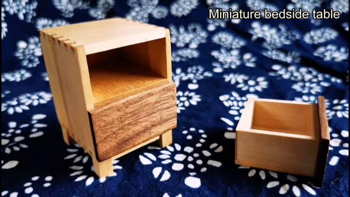 DIY | Making A Miniature Bedside Cupboard With Mortise And Tenon Joint