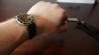 y2mate.com - Rolex Rubber Strap Unboxing Crafter Blue RX01 Review_360p