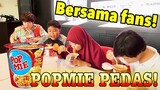 ORANG JEPANG MAKAN POPMIE PEDAS SAMA FANS INDONESIA!