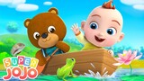 The Bear Went Over the Mountain | Sing Along | @Super JoJo - Nursery Rhymes | Playtime with Friends