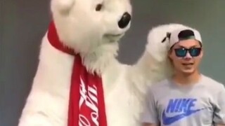 Very cute bear mascot, so much fun!