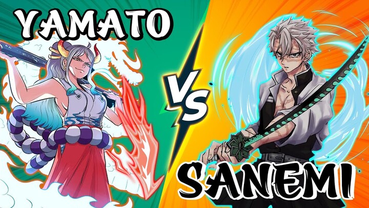 👉 Anime đại chiến - Thiên Khuyển Yamato 🆚 Cuồng Phong Sanemi | Onepiece vs Demon Slayer