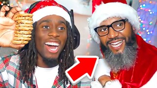 Kai Cenat Meets The FUNNIEST Black Santa!😂