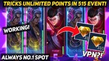 NEW TRICKS UNLIMITED POINTS! TRY NOW BEFORE IT FIX! (WORKING!) | Mobile Legends