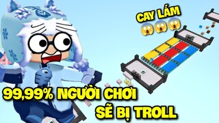 99,99% MỌI BẠN SẼ BỊ TROLL: MEWPEO THỬ THÁCH PHÁ ĐẢO PARKOUR SIÊU TROLL SIÊU CAY MINI WORLD PHẦN 1