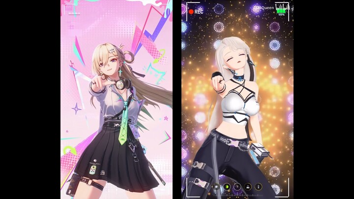 【نايلين & ليناي】 رقصة مشتركة في إطار واحد | موجة الصدى / اقبض علي إن استطعت ☆~♪(^-^)ノ