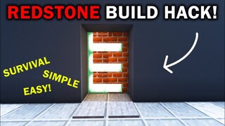 Minecraft: 3 Simple Working Redstone Door 1.16.5 - Survival Friendly