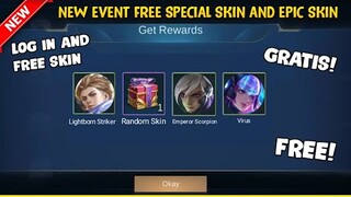 NEW EVENT FREE SPECIAL SKIN AND EPIC SKIN EXPLORATION RANDOM CHEST! MOBILE LEGENDS 2021