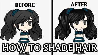 Cara shading rambut gacha|GACHA LIFE|😘