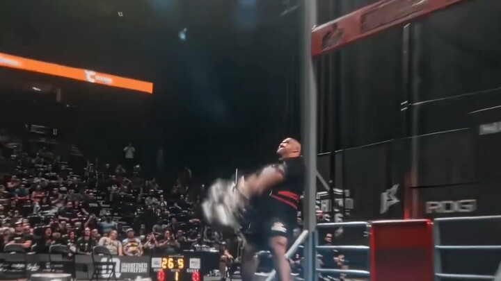 “Lifting a 30kg iron barrel into the air”
