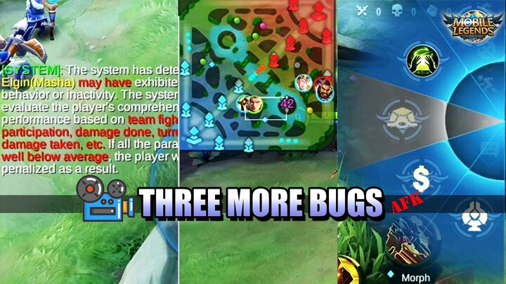 THREE BUGS - CAMERA, AFK AND TURTLE - MLBB