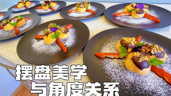 Mối quan hệ giữa thẩm mỹ trình bày món ăn và góc chụp, hướng dẫn trình bày bánh su kem.