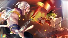 Xem Đã Cả Mắt - Âm Trụ Uzui Vs Thượng Lục Gyutarou | Trận Chiến Demon Slayer