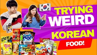 Trying Weird Korean Foods🇰🇷