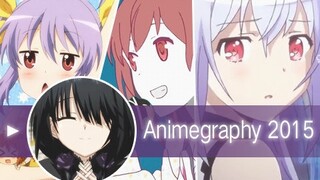 The scene included an anime cartoon in 2015.