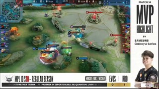 MPL ID SEASON 10 WEEK 8 |  AFTER MATCH | MVP HIGHLIGHT GAME 1 EVOS VS RRQ | RRQ "VYN"