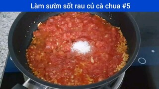 Làm sườn sốt rau củ cà chua p5