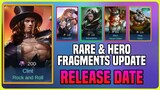Rare & Hero Fragments Shop July 2021 Exact Release Date | New Starlight Fragments Rewards | MLBB