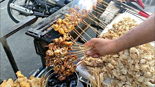 SUPER BRUTAL !!! SATE JAMUR PALING RAMAI DI CARUBAN || ribuan tusuk amblas sekali jual