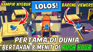 PERTAMA DI DUNIA WORLD RECORD MAP RUSH HOUR 8 MENIT BERTAHAN BARENG VIEWERS - Stumble Guys