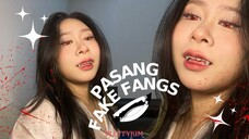 Tutorial memasang gigi taring palsu | fake fangs tutorial by Fluffykim