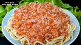 cách làm MÌ Ý SỐT THỊT BẰM thơm ngon - mì spaghetti - món ngon dễ làm